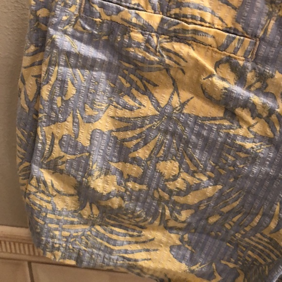 New Free People Island Tropical Mango combo coastal seersucker palm tree short - Picture 10 of 12